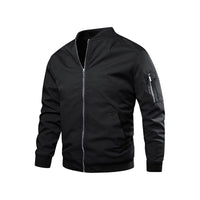Men's Suede-Like Bomber Jacket