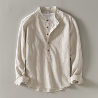 Brad | Men's Long Sleeve Henley Shirt