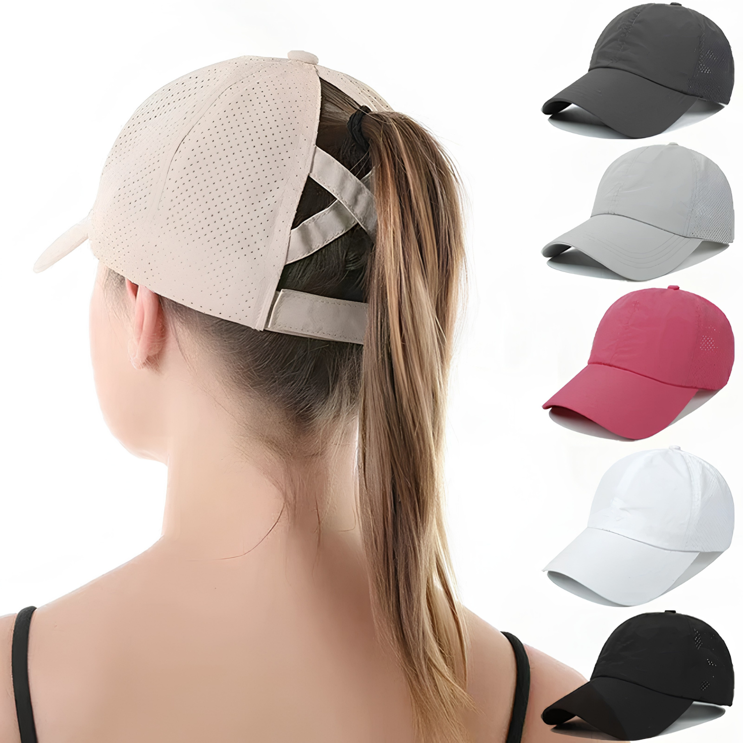Breathable Unisex Mesh Sport Baseball Cap with Adjustable Fit