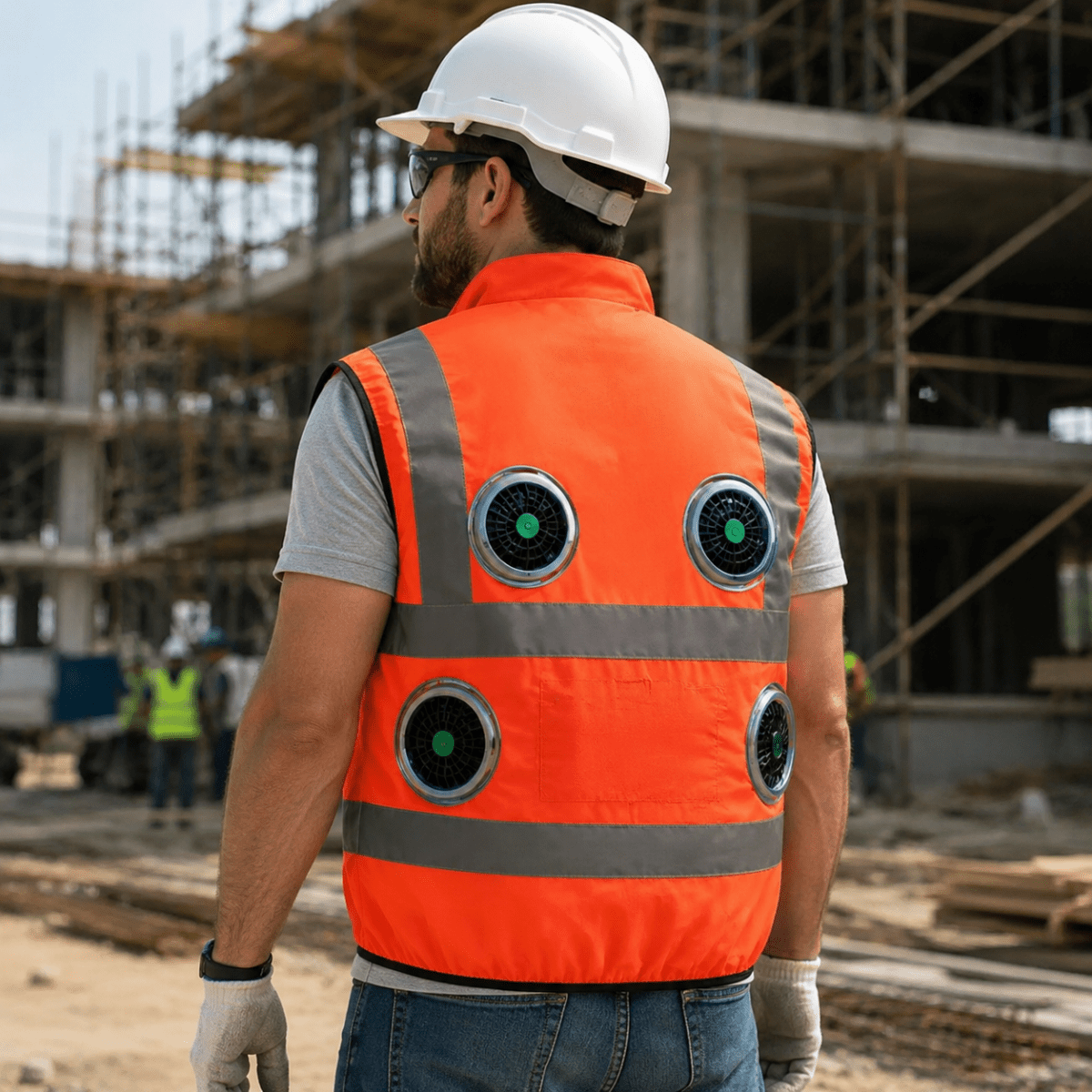 BREEZEFLOW – Cooling vest with fan system for pleasant work comfort