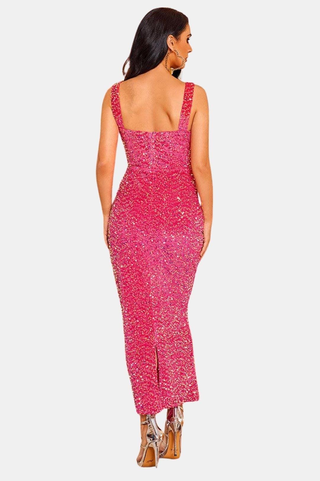 Image of Brenda | Women's Sleeveless Bodycon Maxi Dress