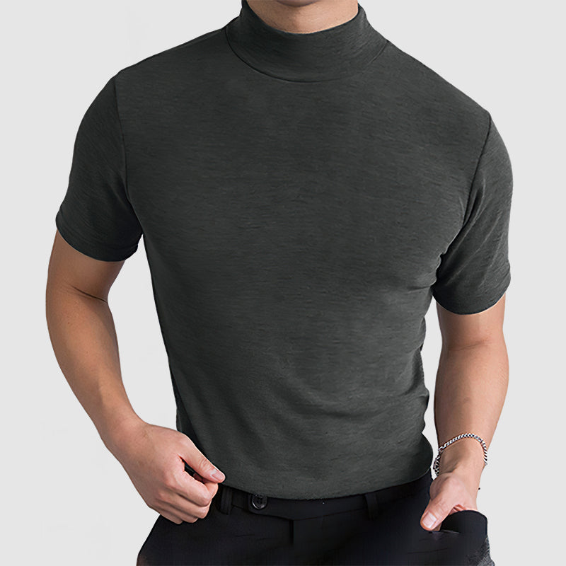 Image of Brett | Men's Fitted Turtleneck T-Shirt