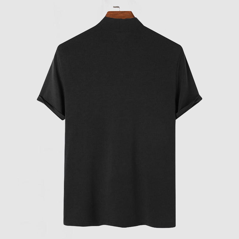 Image of Brett | Men's Fitted Turtleneck T-Shirt
