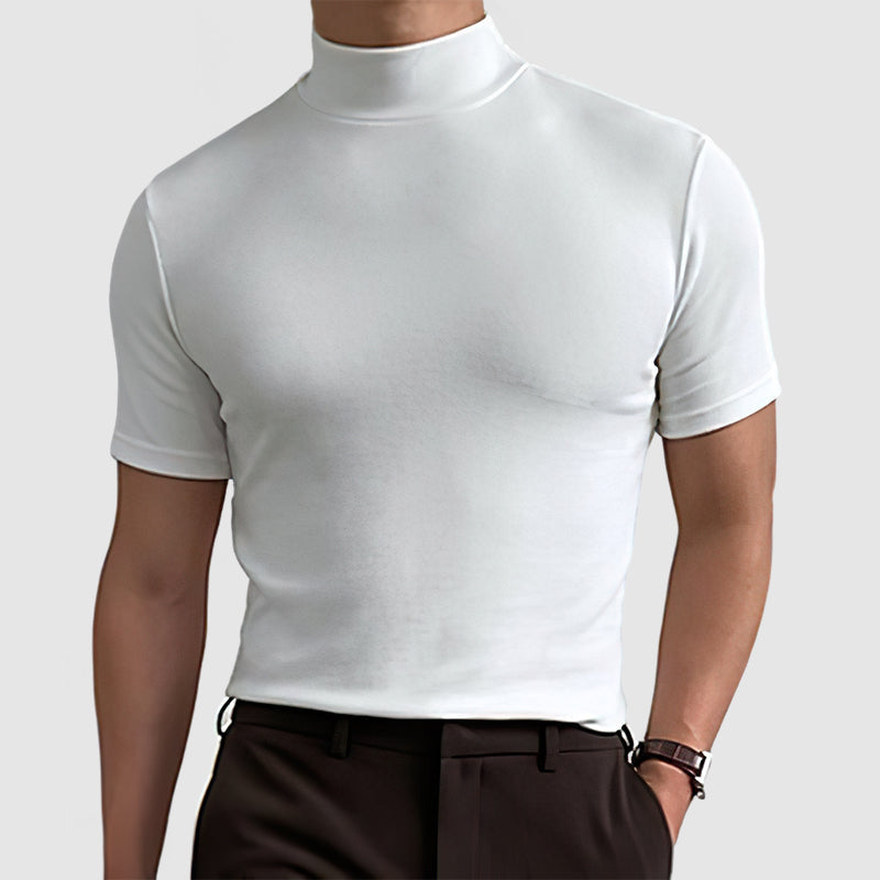 Image of Brett | Men's Fitted Turtleneck T-Shirt