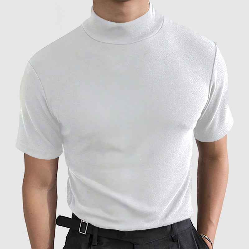 Image of Brett | Men's Fitted Turtleneck T-Shirt