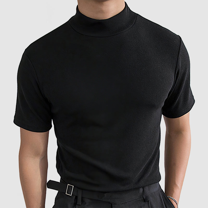 Image of Brett | Men's Fitted Turtleneck T-Shirt
