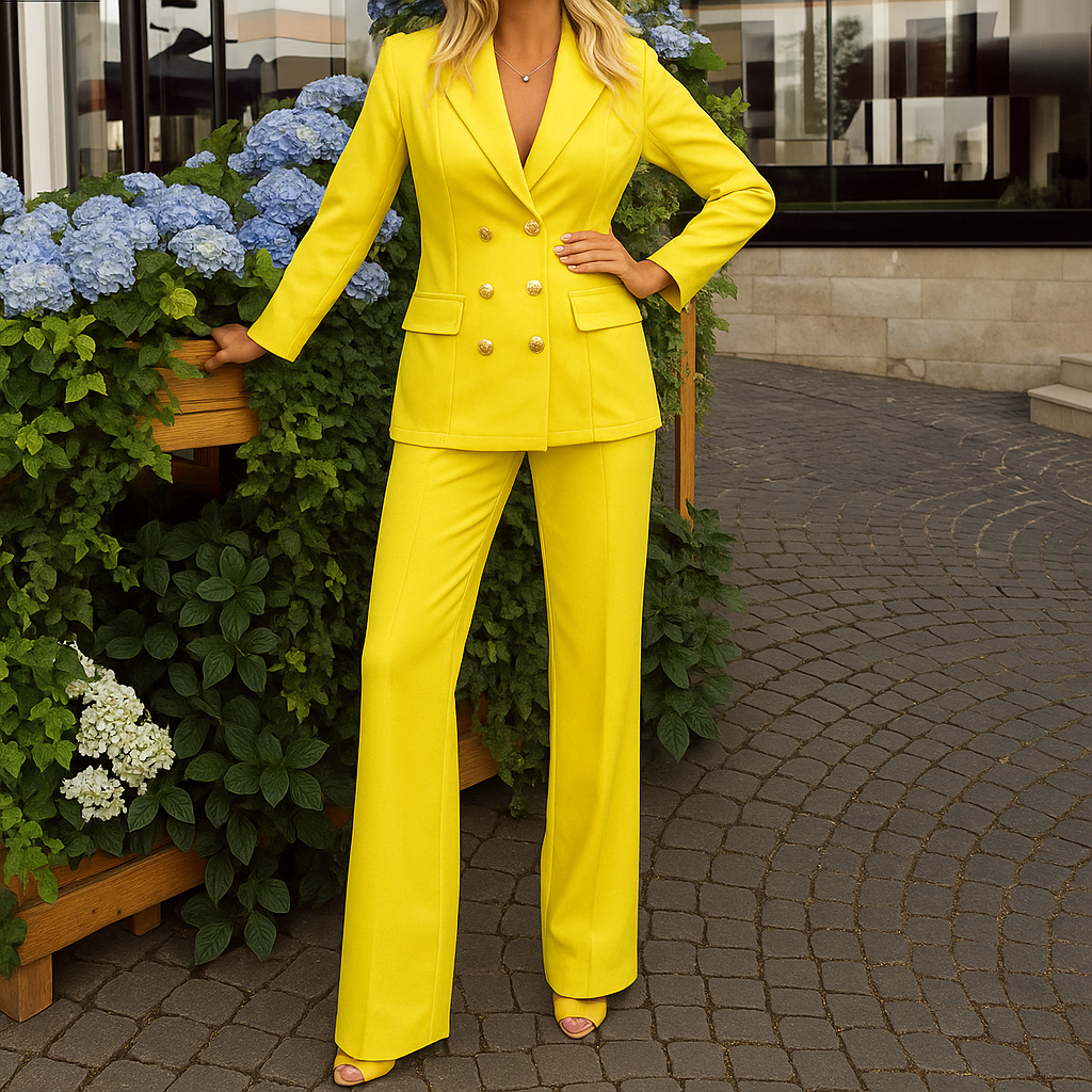 Image of Bridget | Women's Double-Breasted Suit Set