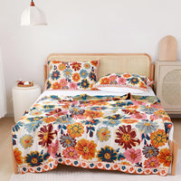 Vibrant Floral 100% Cotton Blanket