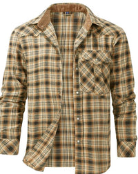 Brody | Men's Long Sleeve Plaid Shirt
