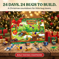 Bug and Insect Advent Calendar for Kids, 24 Brick Builds plus 2 Secret Builds
