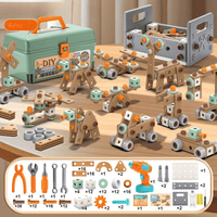BUILDMASTER – 100-piece tool set for creative children aged 3 and up