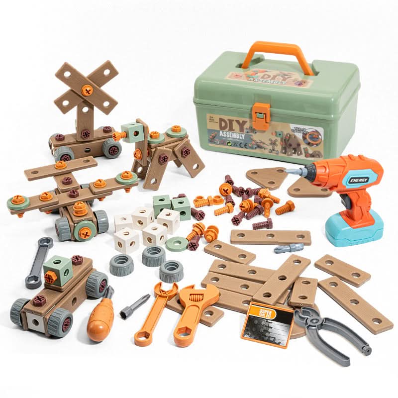 BUILDMASTER – 100-piece tool set for creative children aged 3 and up