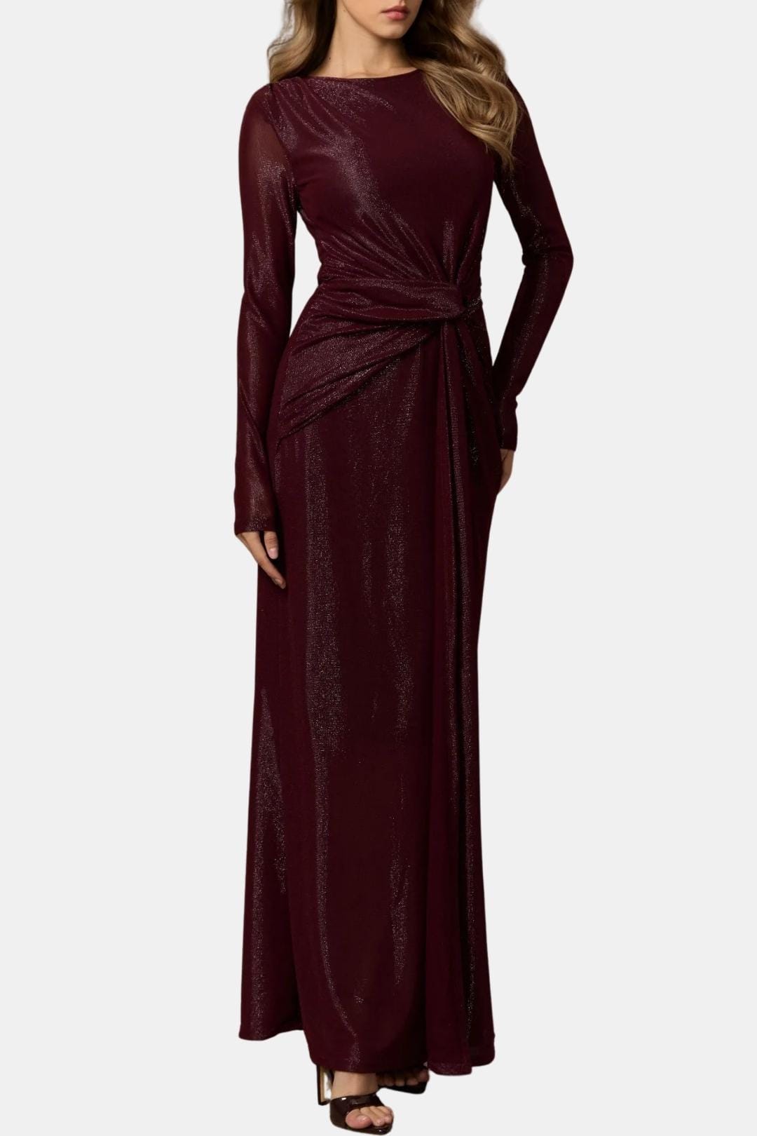 Image of Candice | Women's Twist Front Evening Maxi Dress