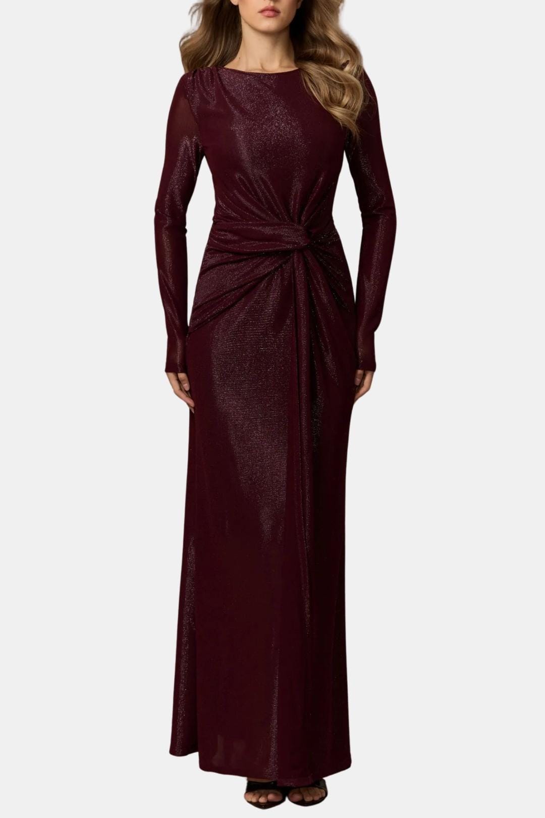 Image of Candice | Women's Twist Front Evening Maxi Dress