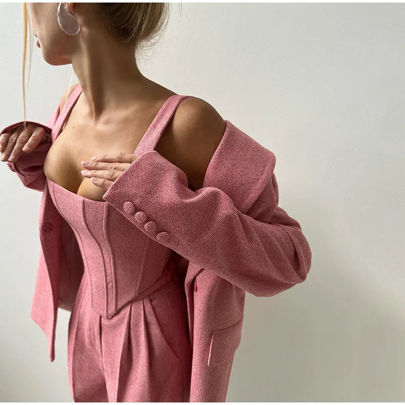 Image of Carolyn | Women's Corset Top Pantsuit