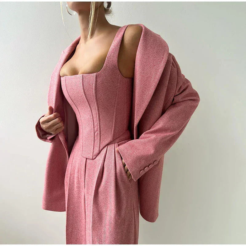 Image of Carolyn | Women's Corset Top Pantsuit