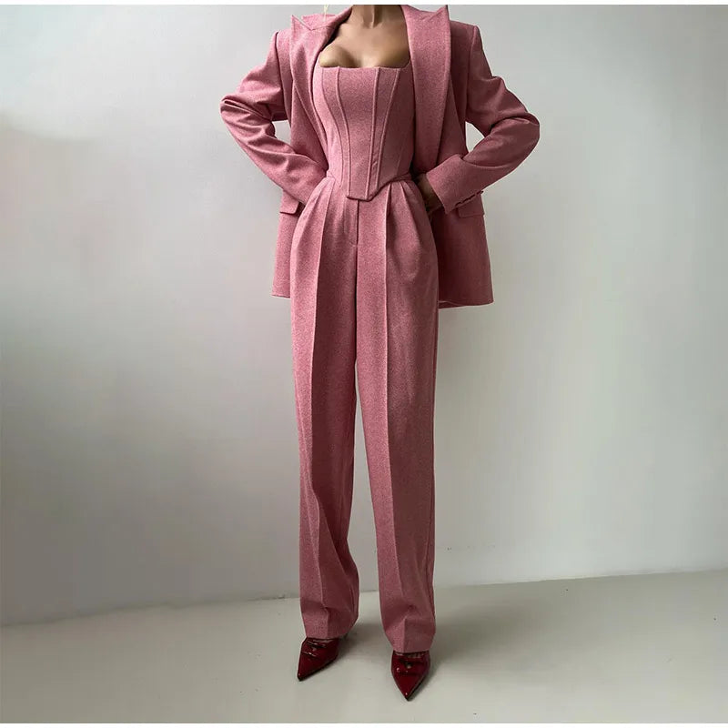 Image of Carolyn | Women's Corset Top Pantsuit