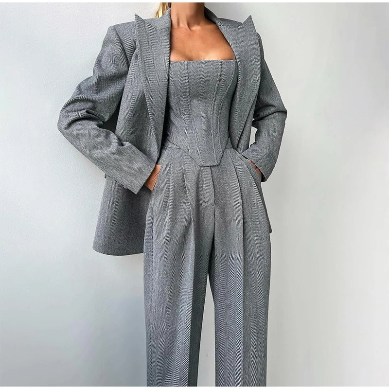 Image of Carolyn | Women's Corset Top Pantsuit
