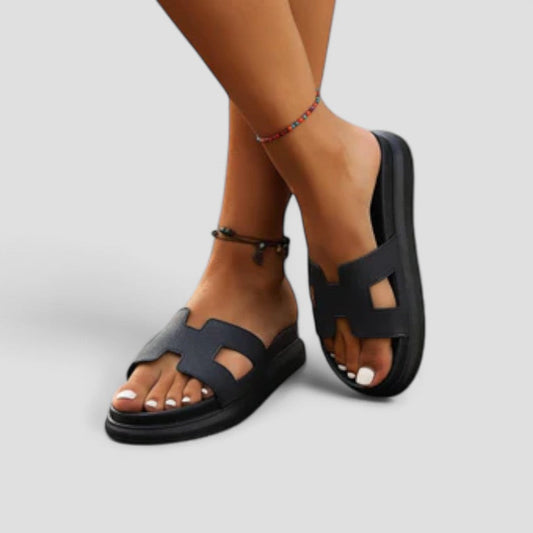 Image of Carolyn | Women's Slide Platform Open Toe Sandals