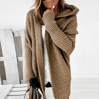 Wearclo | Hooded Knit Cardigan for Ultimate Comfort