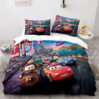 Lightning McQueen Bedding - Vibrant Cars Comforter Set for Kids