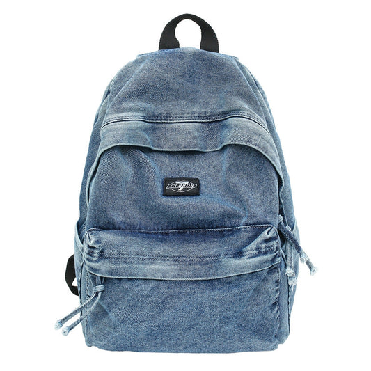 Casual Denim School Backpack