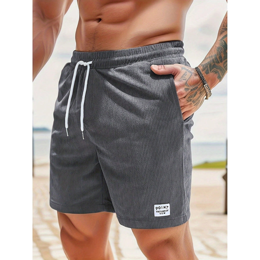 Casual Mason Shorts with Side Pockets and Adjustable Waist