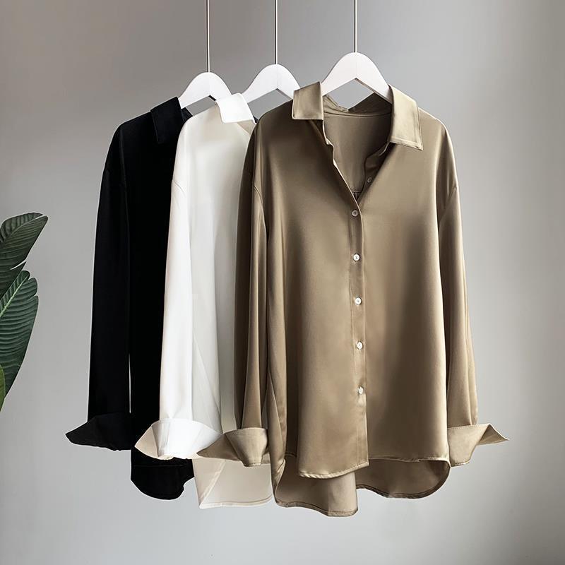Image of Charity | Women's Long Sleeve Button-Down Blouse