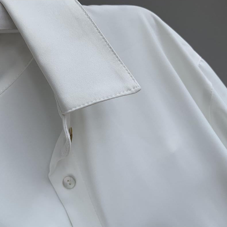 Image of Charity | Women's Long Sleeve Button-Down Blouse