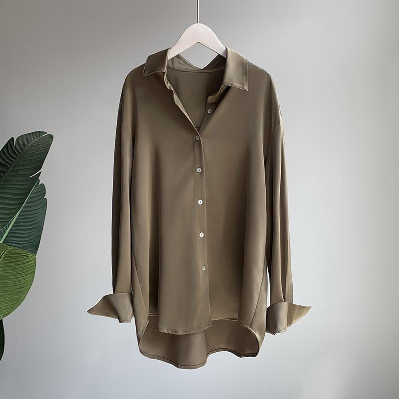 Image of Charity | Women's Long Sleeve Button-Down Blouse