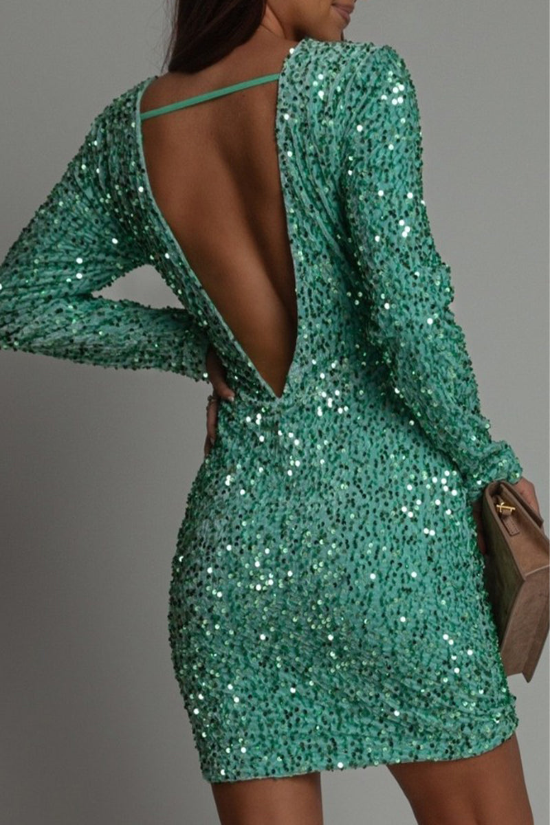 Chic Winter Party Dress with Backless Cut for Women | Wearclo Fashion