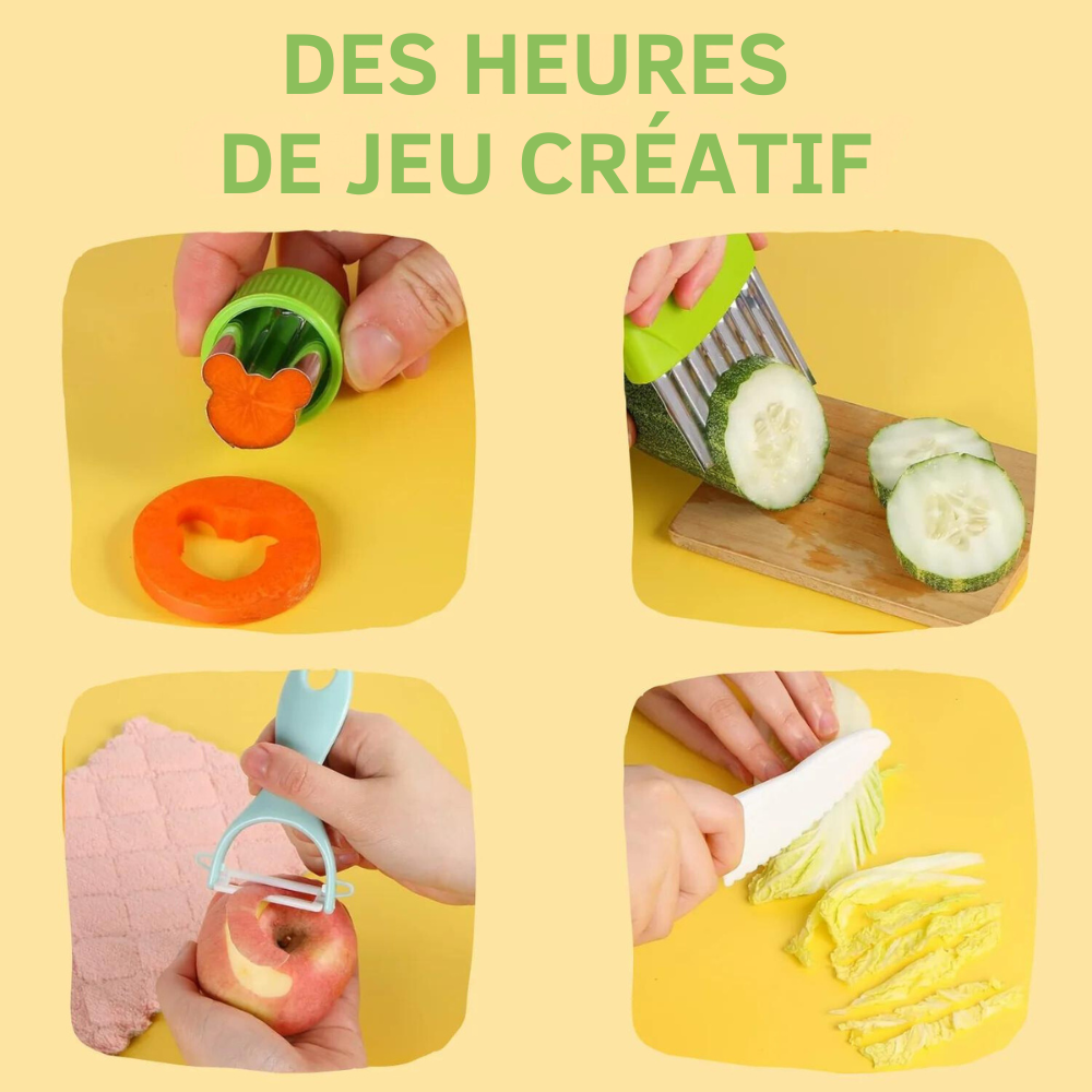 Child-Safe Cooking Utensils Montessori (12 pieces)