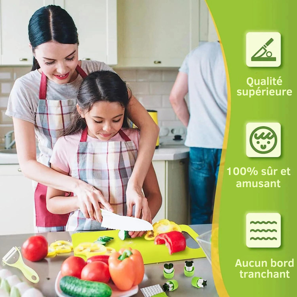 Child-Safe Cooking Utensils Montessori (12 pieces)