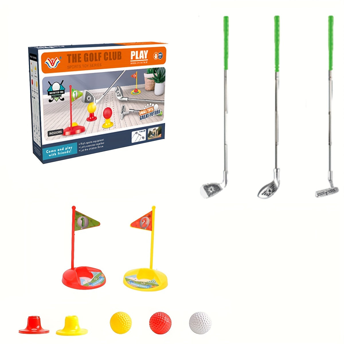 Children's Golf Set - Adjustable Clubs and Targets for Endless Play Fun