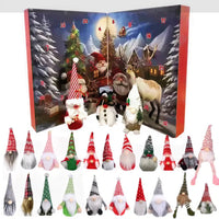Christmas Gnome Advent Calendar - Festive Holiday Countdown with Charming Gnome Figurines