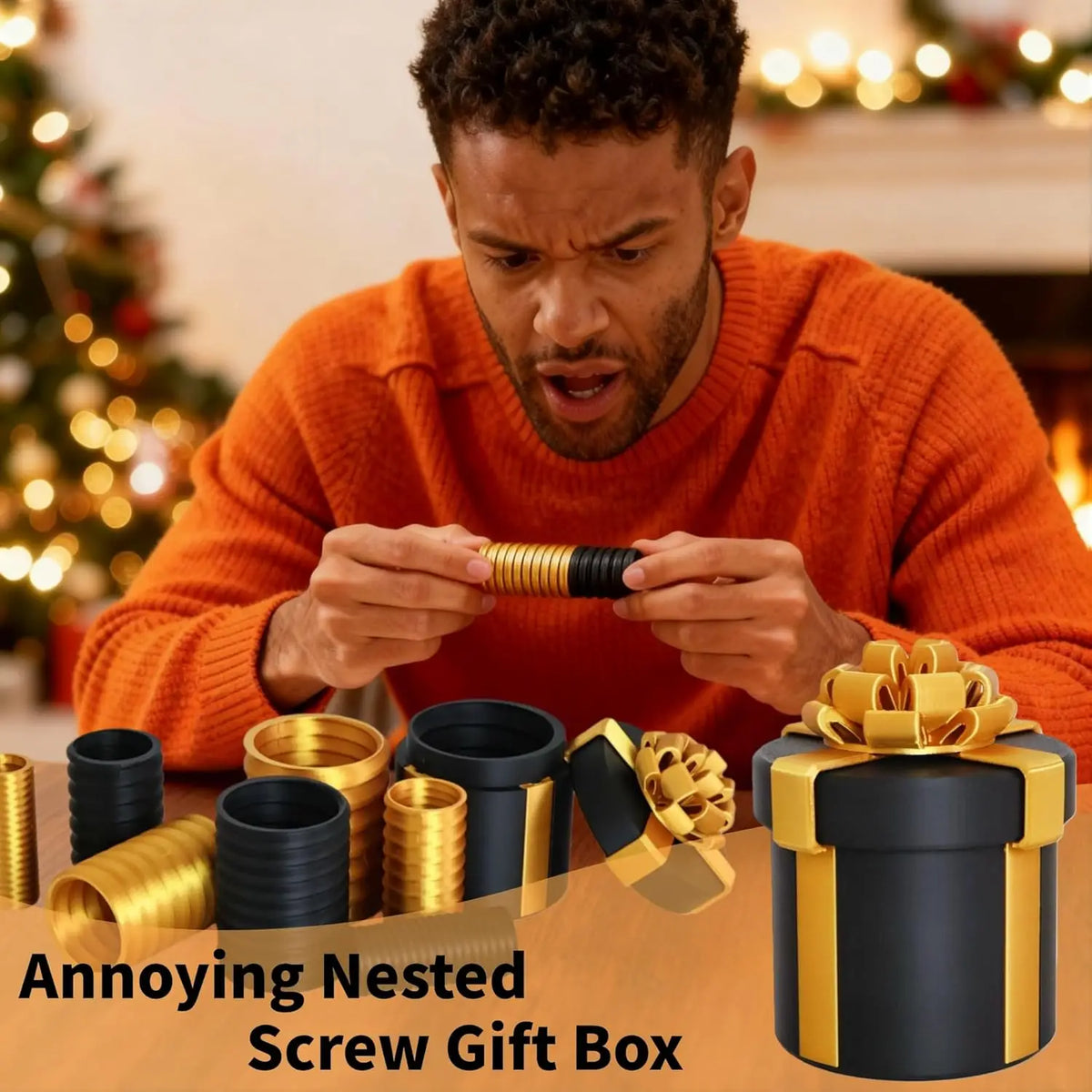Christmas Nested Screw Prank Gift Box