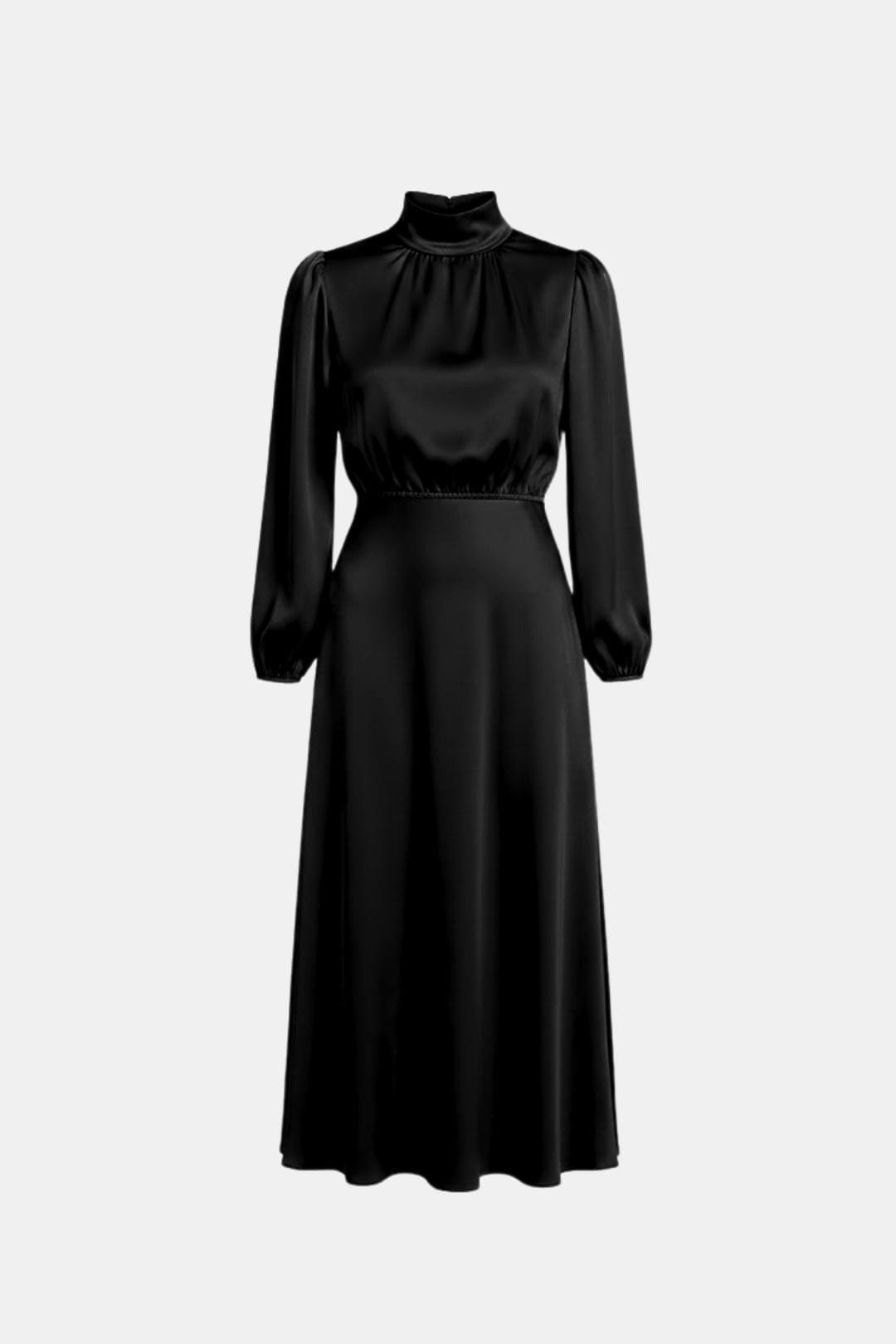 Image of Christy | Women's Long Sleeve A-Line Midi Dress