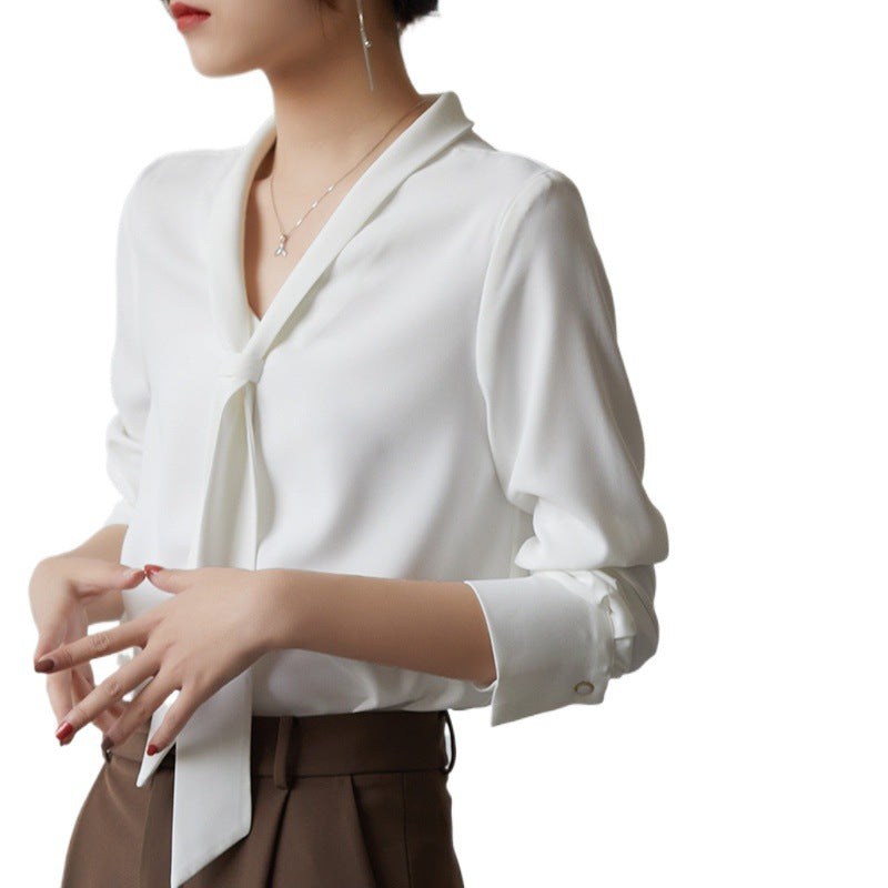 Image of Christy | Women's Tie Neck Blouse