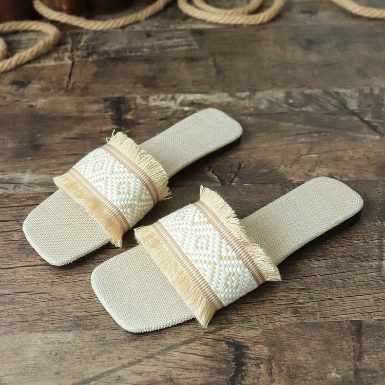 Image of Claire | Women's Fringe Slide Sandals