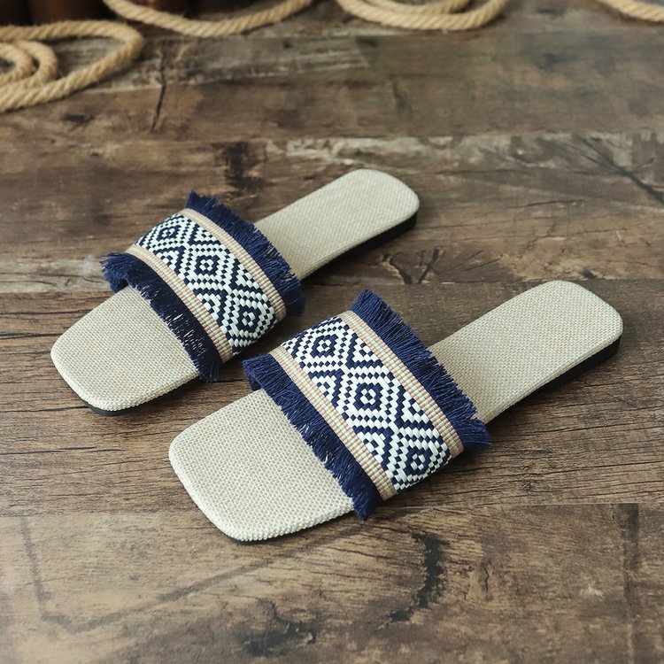 Image of Claire | Women's Fringe Slide Sandals