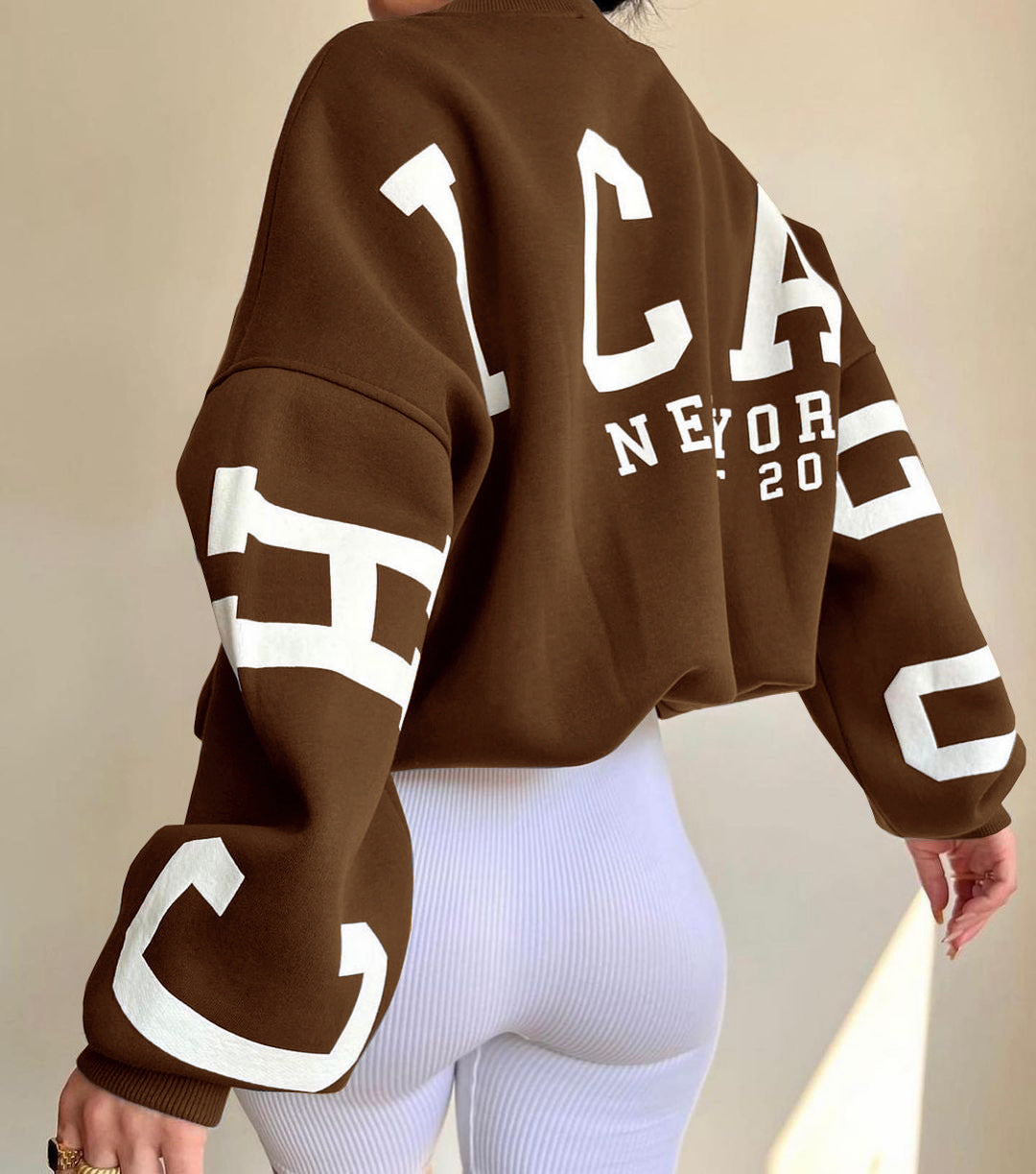 Clara - Oversized Casual Sweatshirt with Original Print