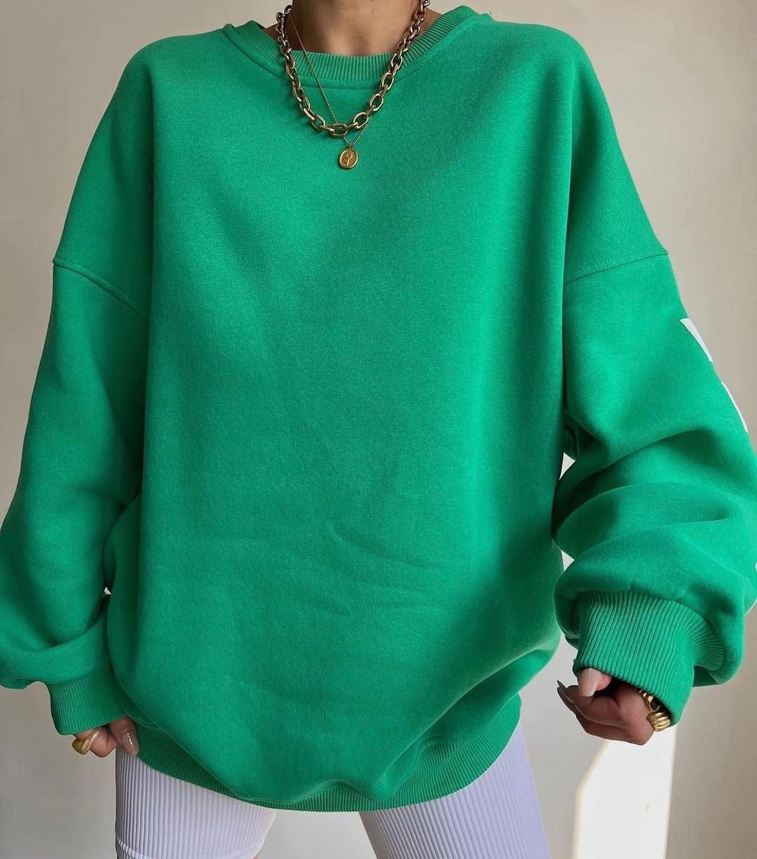 Clara - Oversized Casual Sweatshirt with Original Print