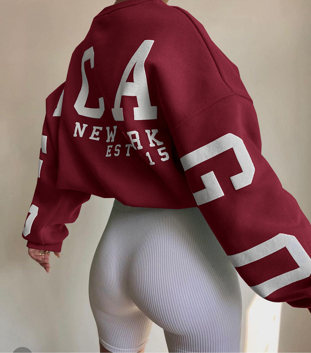 Clara - Oversized Casual Sweatshirt with Original Print