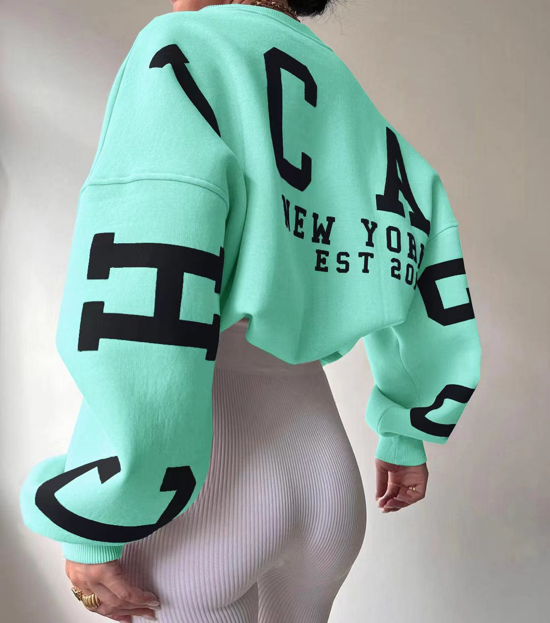 Clara - Oversized Casual Sweatshirt with Original Print