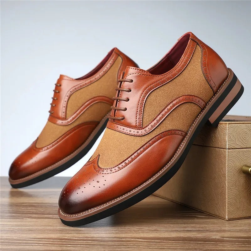 Image of Clark | Men's Wingtip Leather Dress Shoes