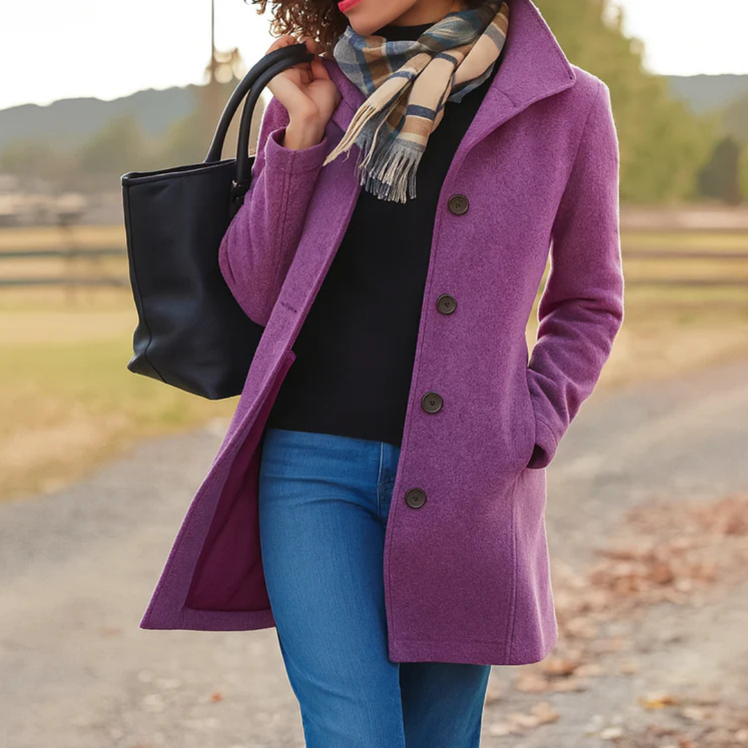 Classic Mid-Length Button Coat