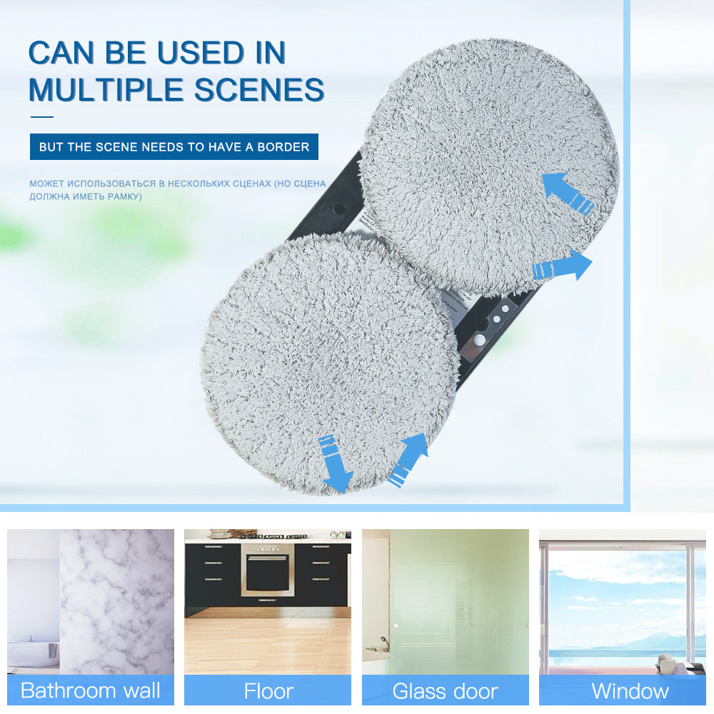 CleanBot Robot Window Cleaner – Smart and Hands-Free with Remote Control for Streak-Free Windows