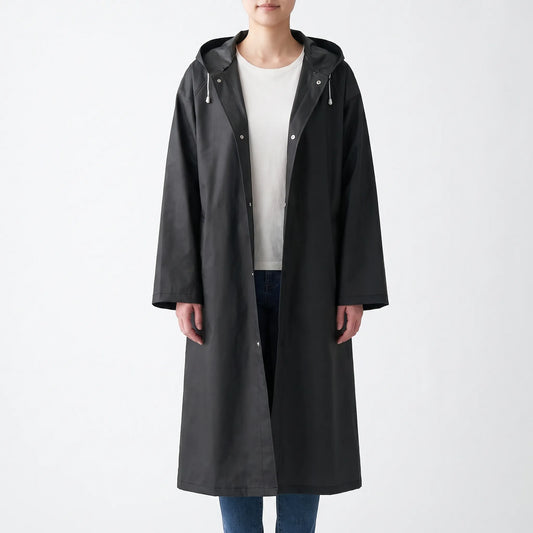 Clear Hooded Raincoat