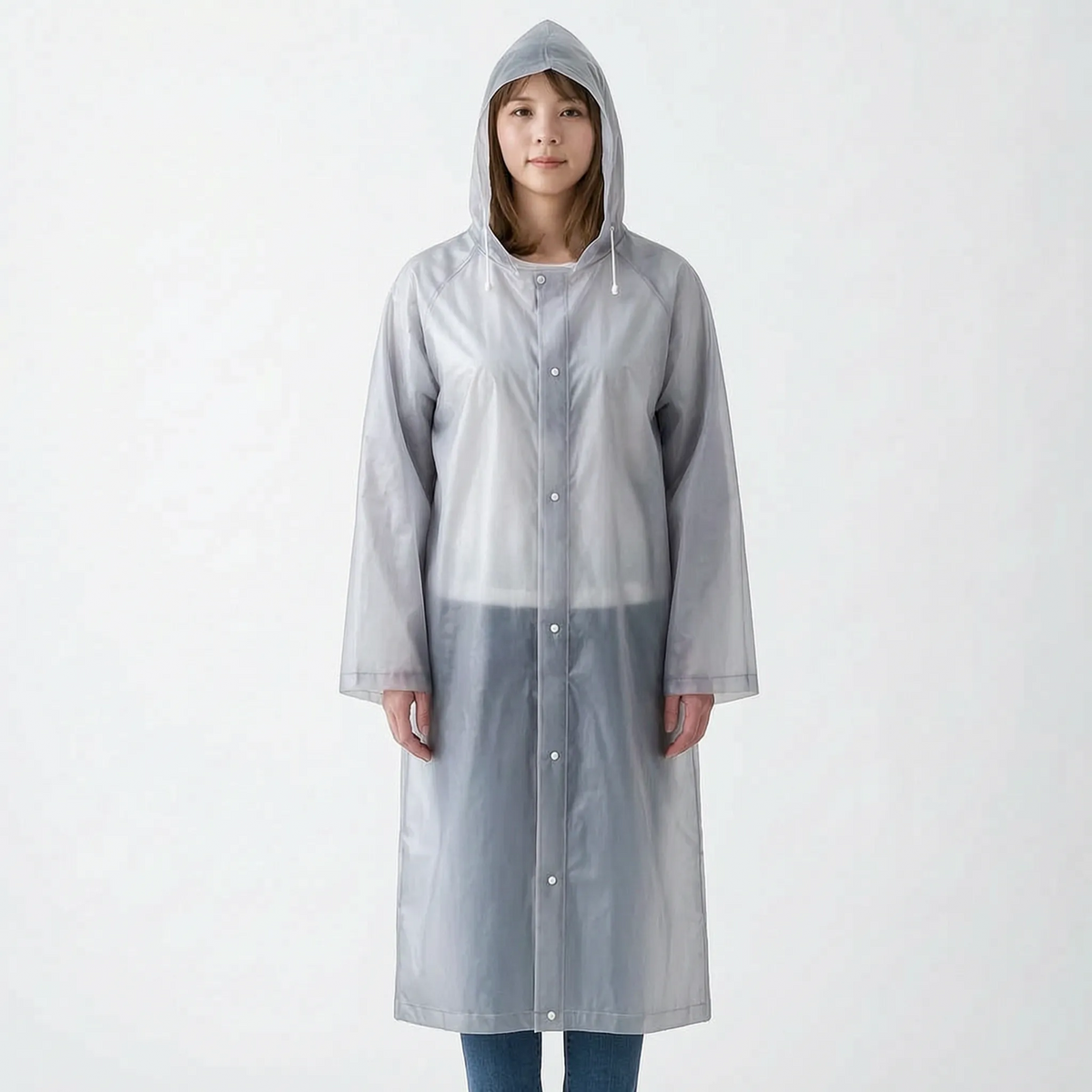 Clear Hooded Raincoat