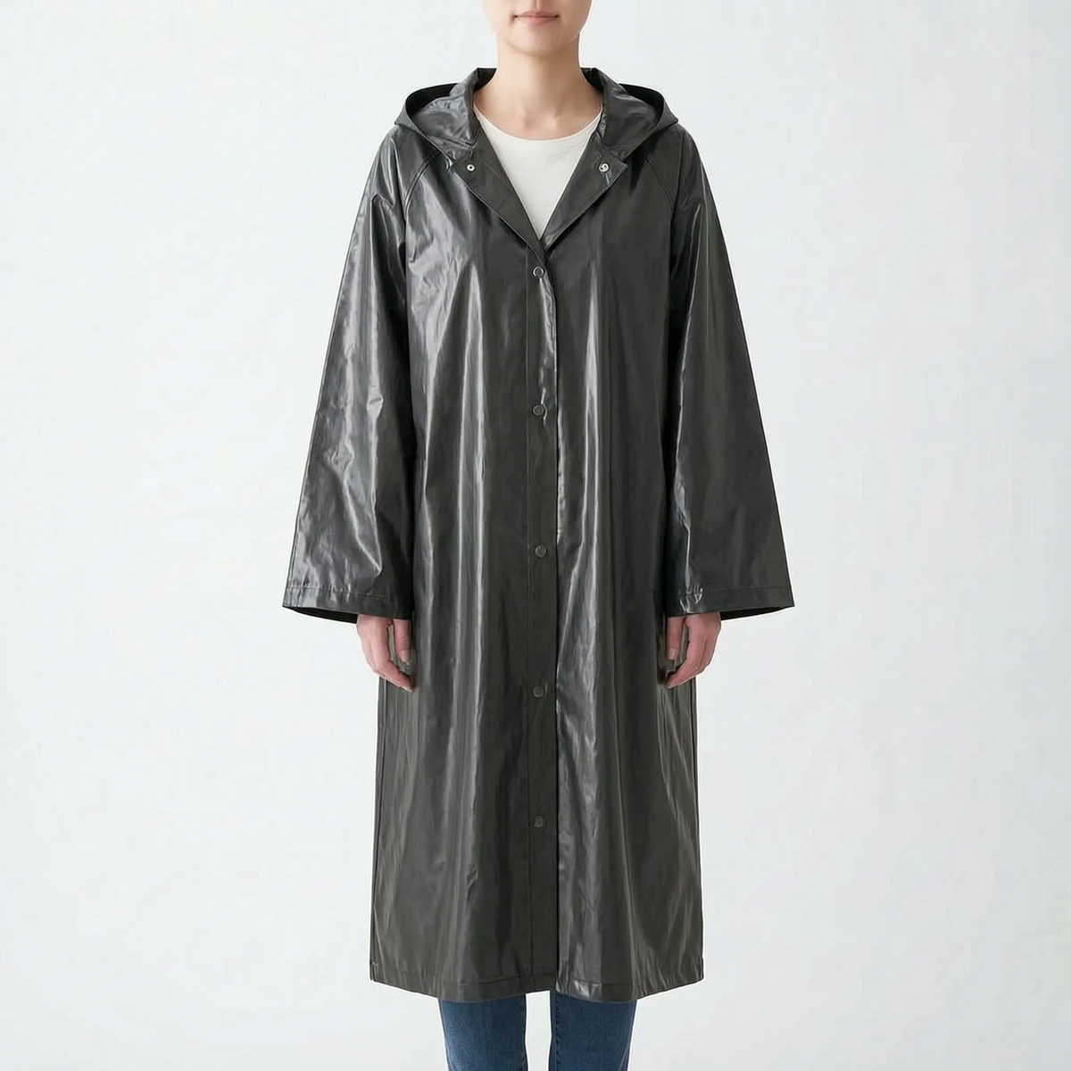 Clear Hooded Raincoat